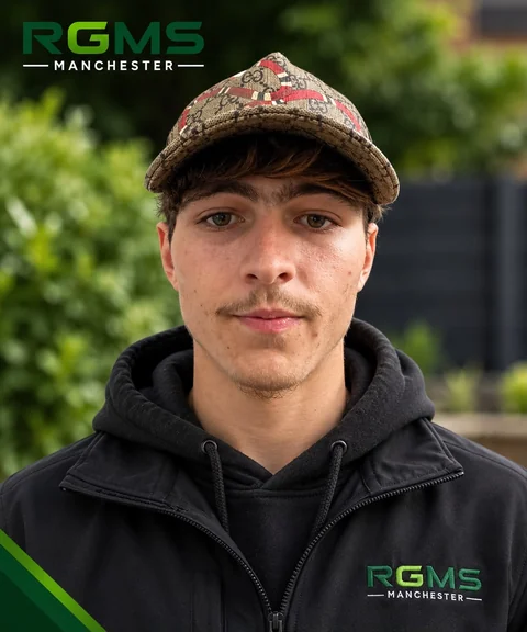 Lewis Jacques, trainee gardener and landscaper at RGMS Manchester